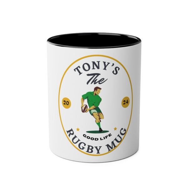 Personalised Rugby Theme Tea or Coffee Mug - Image 5