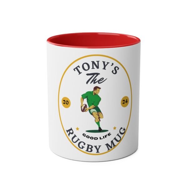 Personalised Rugby Theme Tea or Coffee Mug
